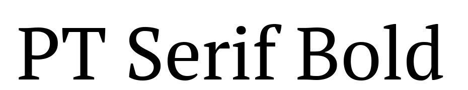 PT Serif Bold Schrift Herunterladen Kostenlos